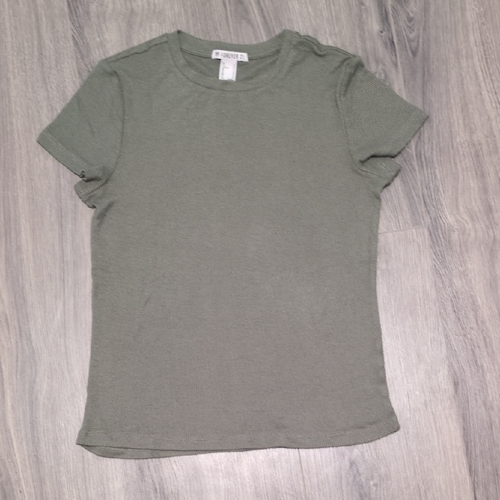 Forever 21 Olive Green Women's Top